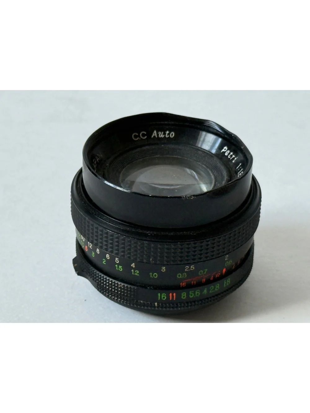 Petri CC Auto 55mm f/1.8 Lens M42 Mount — Clean Clear Glass — Portrait Lens